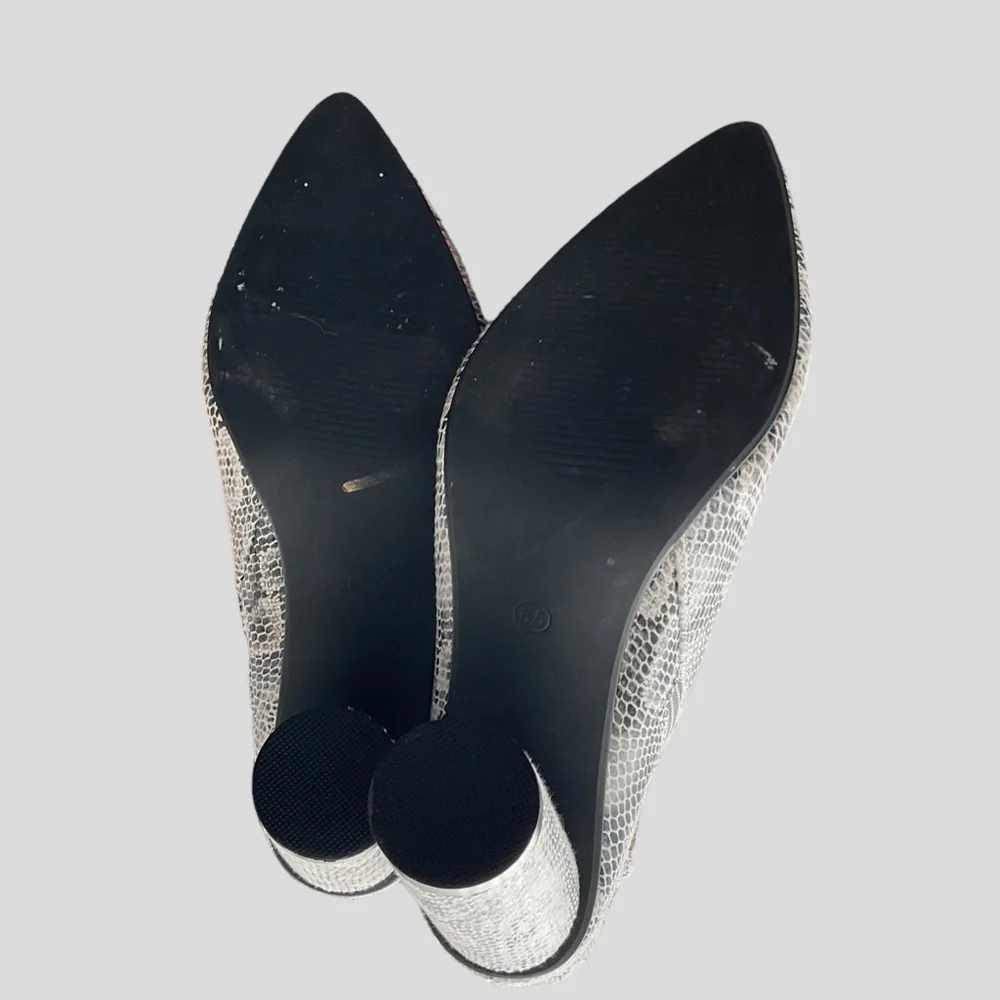 Cape Robbin Chunky Python Block‎ High Heel Bootie Snake Print Size 8.5